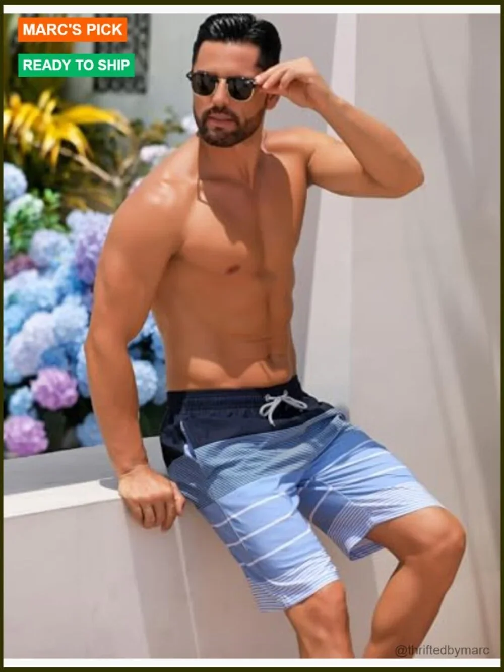 Men's Quick Dry Swim Trunks Board Shorts with Mesh Lining 9